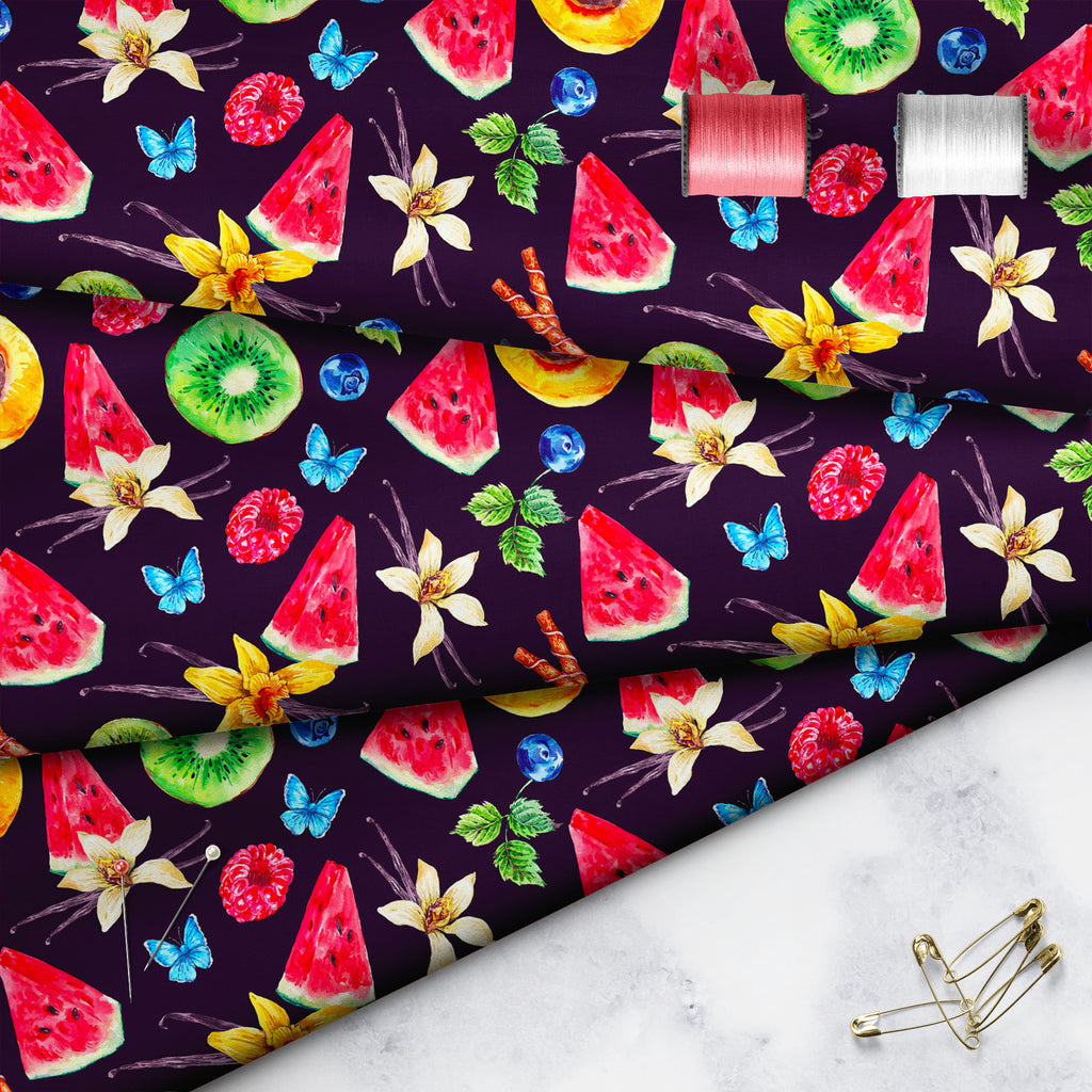 Watercolor Tropical Fruits D3 Sofa Fabric by Metre | Upholstery For Sofa, Curtains & Cushions-Sofa Fabrics-SOF_FB-IC 5008264 IC 5008264, Ancient, Art and Paintings, Black, Black and White, Botanical, Cuisine, Floral, Flowers, Food, Food and Beverage, Food and Drink, Fruit and Vegetable, Fruits, Health, Historical, Illustrations, Medieval, Nature, Patterns, Scenic, Sketches, Tropical, Vintage, Watercolour, watercolor, d3, sofa, fabric, by, metre, upholstery, for, curtains, cushions, art, autumn, background, 