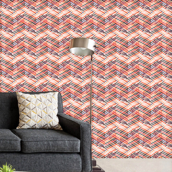 Geometric Chevron Wallpaper Roll-Wallpapers Peel & Stick-WAL_PA-IC 5008293 IC 5008293, 80s, Abstract Expressionism, Abstracts, Art and Paintings, Aztec, Chevron, Diamond, Digital, Digital Art, Fashion, Geometric, Geometric Abstraction, Graphic, Illustrations, Modern Art, Patterns, Pop Art, Retro, Semi Abstract, Signs, Signs and Symbols, Stripes, Triangles, peel, stick, vinyl, wallpaper, roll, non-pvc, self-adhesive, eco-friendly, water-repellent, scratch-resistant, abstract, abstraction, angles, avant, gard