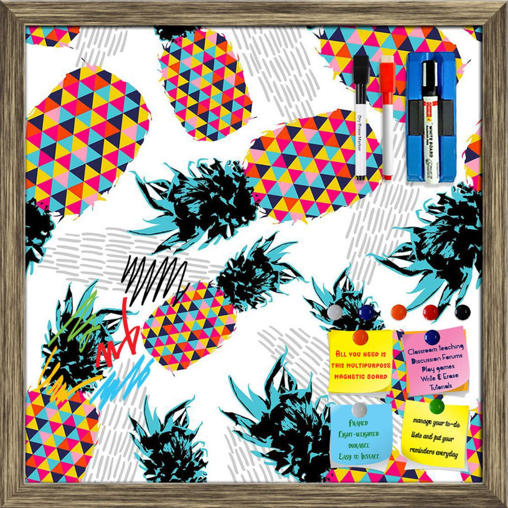 Retro Summer Fruit Pattern D3 Framed Magnetic Dry Erase Board | Combo with Magnet Buttons & Markers-Magnetic Boards Framed-MGB_FR-IC 5008298 IC 5008298, Ancient, Art and Paintings, Fashion, Fruit and Vegetable, Fruits, Geometric, Geometric Abstraction, Hand Drawn, Hipster, Historical, Holidays, Illustrations, Medieval, Modern Art, Patterns, Pop Art, Retro, Signs, Signs and Symbols, Triangles, Vintage, summer, fruit, pattern, d3, framed, magnetic, dry, erase, board, printed, whiteboard, with, 4, magnets, 2, 