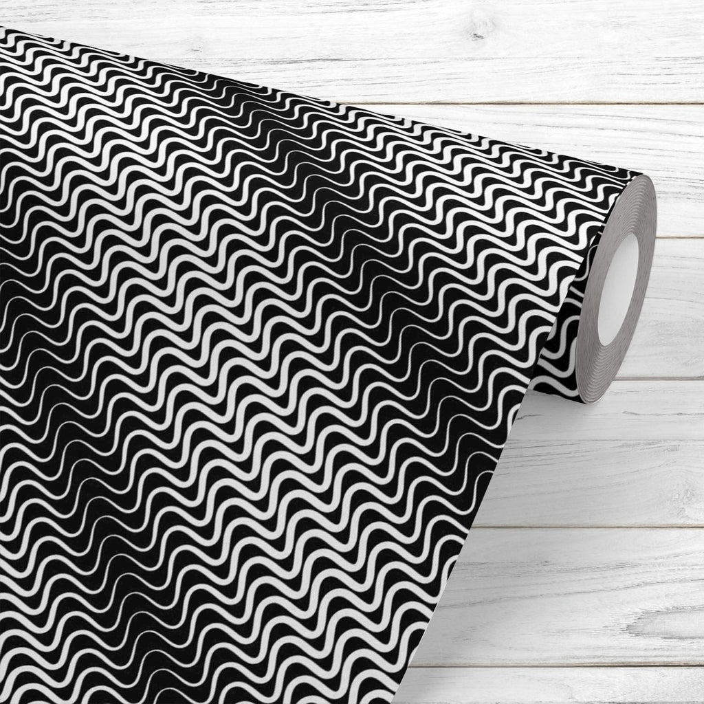 3D Wavy Diagonal Wallpaper Roll-Wallpapers Peel & Stick-WAL_PA-IC 5008299 IC 5008299, Abstract Expressionism, Abstracts, Black, Black and White, Digital, Digital Art, Graphic, Illustrations, Patterns, Semi Abstract, Stripes, White, 3d, wavy, diagonal, wallpaper, roll, abstract, back, backdrop, background, billow, bw, continuous, distortion, drop, endless, grayscale, greyscale, ground, illusory, illustration, irregular, jagged, linear, lines, minimal, miscellaneous, monochrome, optical, parallel, patern, pat