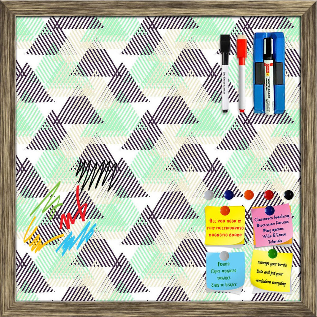Geometric 3D Triangles Pattern D1 Framed Magnetic Dry Erase Board | Combo with Magnet Buttons & Markers-Magnetic Boards Framed-MGB_FR-IC 5008303 IC 5008303, 90s, Abstract Expressionism, Abstracts, Arrows, Art and Paintings, Aztec, Black, Black and White, Chevron, Diamond, Digital, Digital Art, Eygptian, Fashion, Geometric, Geometric Abstraction, Graffiti, Graphic, Hipster, Illustrations, Modern Art, Patterns, Pop Art, Retro, Semi Abstract, Signs, Signs and Symbols, Stripes, Triangles, 3d, pattern, d1, frame