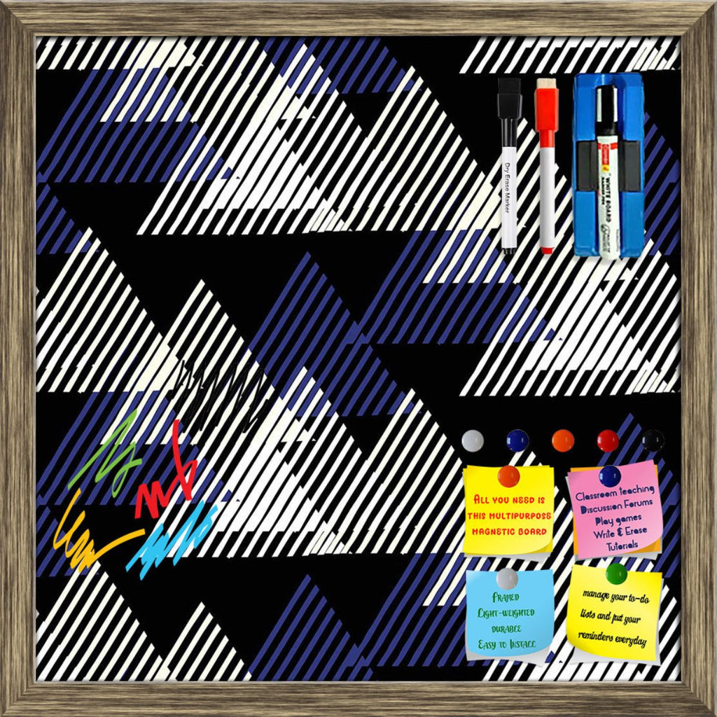 Geometric 3D Triangles Pattern D4 Framed Magnetic Dry Erase Board | Combo with Magnet Buttons & Markers-Magnetic Boards Framed-MGB_FR-IC 5008306 IC 5008306, 90s, Abstract Expressionism, Abstracts, Arrows, Art and Paintings, Aztec, Black and White, Chevron, Diamond, Digital, Digital Art, Eygptian, Fashion, Geometric, Geometric Abstraction, Graffiti, Graphic, Hipster, Illustrations, Modern Art, Patterns, Pop Art, Retro, Semi Abstract, Signs, Signs and Symbols, Stripes, Triangles, White, 3d, pattern, d4, frame