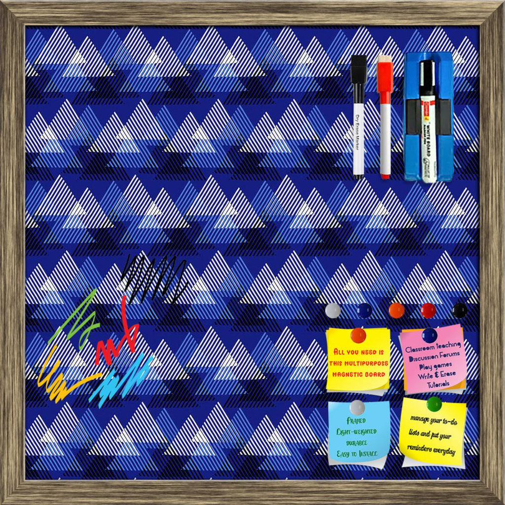 Geometric 3D Triangles Pattern D5 Framed Magnetic Dry Erase Board | Combo with Magnet Buttons & Markers-Magnetic Boards Framed-MGB_FR-IC 5008308 IC 5008308, 90s, Abstract Expressionism, Abstracts, Arrows, Art and Paintings, Aztec, Chevron, Diamond, Digital, Digital Art, Eygptian, Fashion, Geometric, Geometric Abstraction, Graffiti, Graphic, Hipster, Illustrations, Modern Art, Patterns, Pop Art, Retro, Semi Abstract, Signs, Signs and Symbols, Stripes, Triangles, 3d, pattern, d5, framed, magnetic, dry, erase,