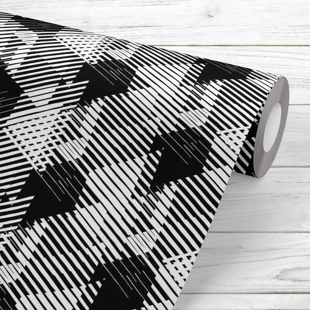 3D Lines & Stripes D3 Wallpaper Roll-Wallpapers Peel & Stick-WAL_PA-IC 5008309 IC 5008309, 80s, Abstract Expressionism, Abstracts, Art and Paintings, Aztec, Black, Black and White, Chevron, Diamond, Digital, Digital Art, Eygptian, Fashion, Geometric, Geometric Abstraction, Graphic, Illustrations, Modern Art, Patterns, Semi Abstract, Signs, Signs and Symbols, Stripes, Triangles, White, 3d, lines, d3, wallpaper, roll, abstract, abstraction, angles, background, and, bold, chaotic, colorful, design, diagonal, e