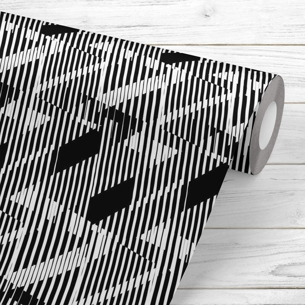 3D Lines & Stripes D4 Wallpaper Roll-Wallpapers Peel & Stick-WAL_PA-IC 5008312 IC 5008312, Abstract Expressionism, Abstracts, African, Art and Paintings, Black, Black and White, Chevron, Digital, Digital Art, Fashion, Geometric, Geometric Abstraction, Graphic, Illustrations, Modern Art, Patterns, Pop Art, Retro, Semi Abstract, Signs, Signs and Symbols, Stripes, White, 3d, lines, d4, wallpaper, roll, abstract, angles, background, and, bold, cool, design, distortion, dynamic, edgy, elegant, funky, geometry, g