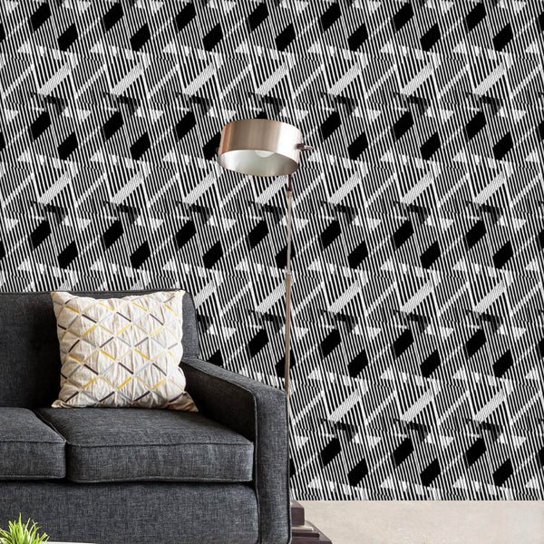 3D Lines & Stripes D4 Wallpaper Roll-Wallpapers Peel & Stick-WAL_PA-IC 5008312 IC 5008312, Abstract Expressionism, Abstracts, African, Art and Paintings, Black, Black and White, Chevron, Digital, Digital Art, Fashion, Geometric, Geometric Abstraction, Graphic, Illustrations, Modern Art, Patterns, Pop Art, Retro, Semi Abstract, Signs, Signs and Symbols, Stripes, White, 3d, lines, d4, peel, stick, vinyl, wallpaper, roll, non-pvc, self-adhesive, eco-friendly, water-repellent, scratch-resistant, abstract, angle