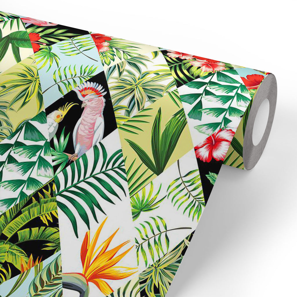ArtzFolio Tropical Floral & Birds Geometric Pattern Wallpaper Roll | Easy to Install-Wallpapers Peel & Stick-AZ5008313WAL_RF_R-SP-Image Code 5008313 Vishnu Image Folio Pvt Ltd, IC 5008313, ArtzFolio, Wallpapers Peel & Stick, Digital Art, tropical, floral, birds, geometric, pattern, wallpaper, roll, easy, to, install, abstract, vinyl, self, adhesive, brick, for, walls, living, room, drawing, large, size, children, sticker, bedroom, pitaara, box, bathroom, textured, big, office, reception, amazonbasics, decor