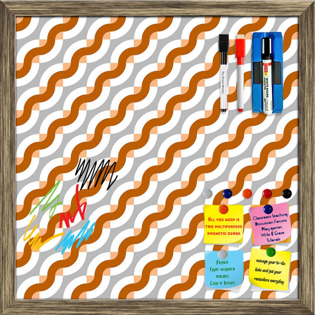 Geometric Diagonal Waves & Stripes Pattern D1 Framed Magnetic Dry Erase Board | Combo with Magnet Buttons & Markers-Magnetic Boards Framed-MGB_FR-IC 5008315 IC 5008315, Abstract Expressionism, Abstracts, Ancient, Art and Paintings, Art Deco, Check, Digital, Digital Art, Geometric, Geometric Abstraction, Graphic, Hipster, Historical, Illustrations, Medieval, Modern Art, Patterns, Plaid, Pop Art, Retro, Semi Abstract, Signs, Signs and Symbols, Stripes, Vintage, diagonal, waves, pattern, d1, framed, magnetic, 