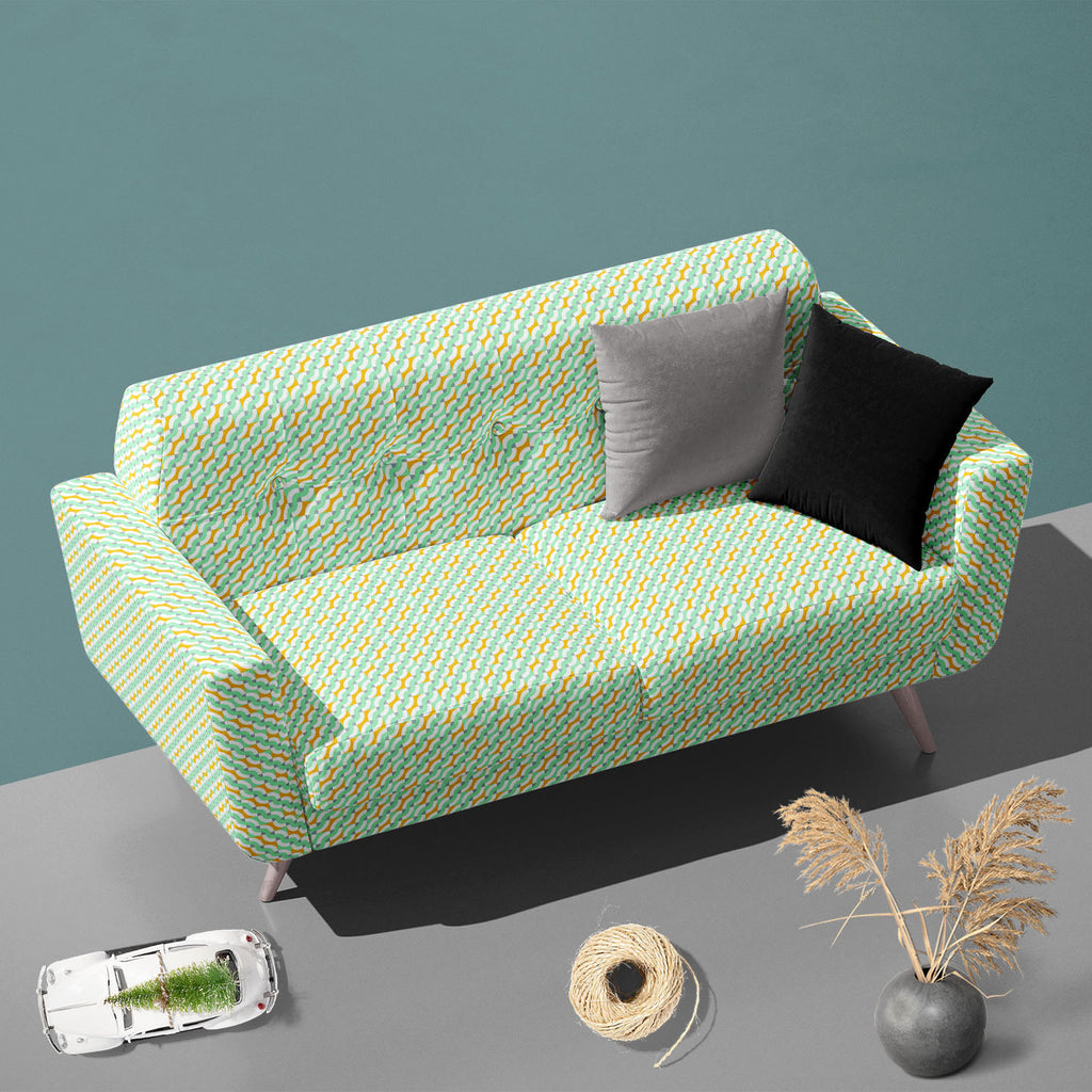 3D Shapes Sofa Fabric by Metre | Upholstery For Sofa, Curtains & Cushions - Sofa Fabrics - ArtzFolio.com