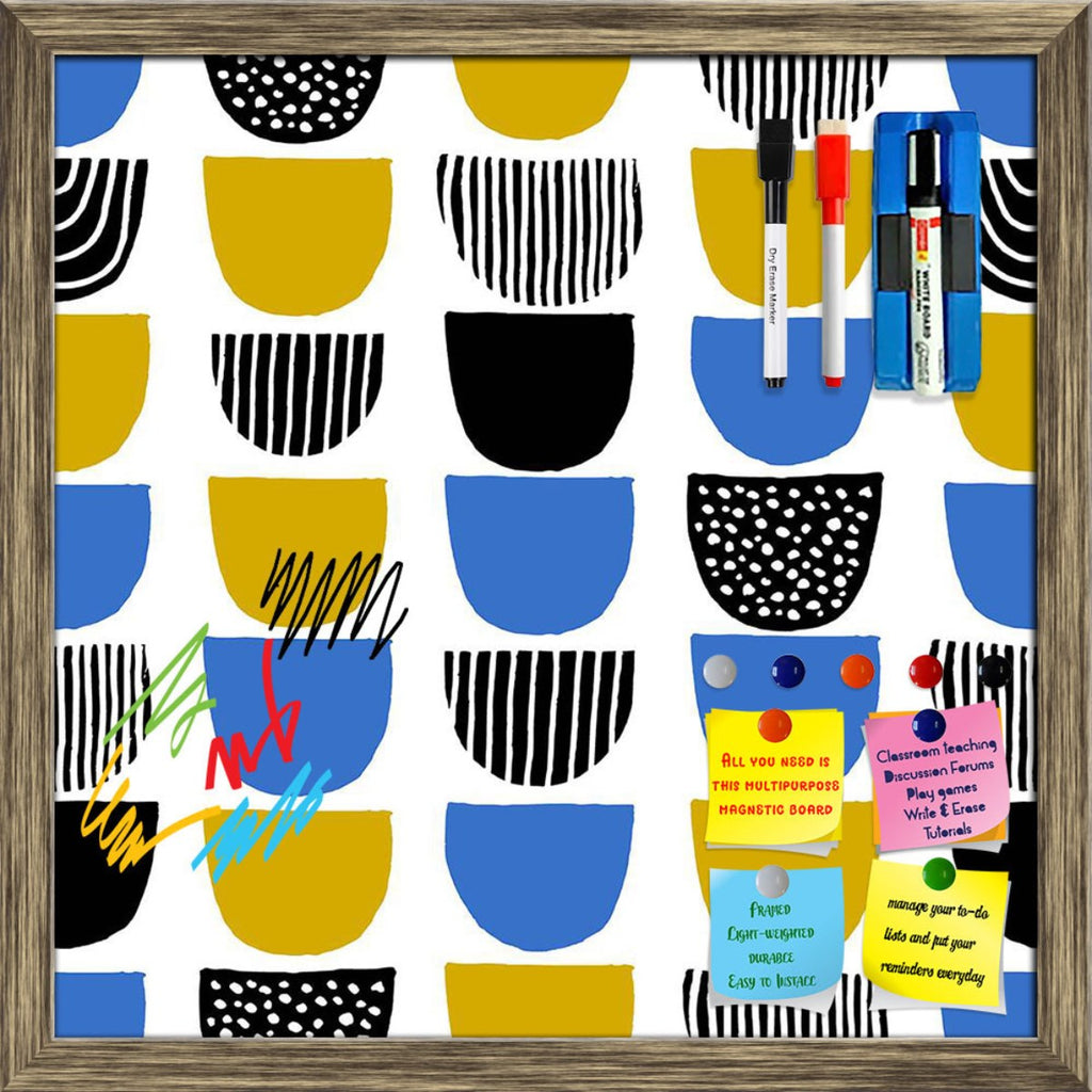 Hand Drawn Geometric Pattern D2 Framed Magnetic Dry Erase Board | Combo with Magnet Buttons & Markers-Magnetic Boards Framed-MGB_FR-IC 5008344 IC 5008344, Abstract Expressionism, Abstracts, Ancient, Black and White, Circle, Digital, Digital Art, Geometric, Geometric Abstraction, Graphic, Historical, Illustrations, Medieval, Modern Art, Patterns, Retro, Semi Abstract, Signs, Signs and Symbols, Vintage, White, hand, drawn, pattern, d2, framed, magnetic, dry, erase, board, printed, whiteboard, with, 4, magnets