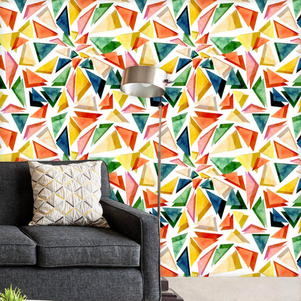Watercolor Triangles D2 Wallpaper Roll-Wallpapers Peel & Stick-WAL_PA-IC 5008346 IC 5008346, Abstract Expressionism, Abstracts, Art and Paintings, Black and White, Digital, Digital Art, Geometric, Geometric Abstraction, Graphic, Hipster, Illustrations, Marble, Marble and Stone, Modern Art, Patterns, Retro, Semi Abstract, Signs, Signs and Symbols, Triangles, Watercolour, White, watercolor, d2, peel, stick, vinyl, wallpaper, roll, non-pvc, self-adhesive, eco-friendly, water-repellent, scratch-resistant, abstr
