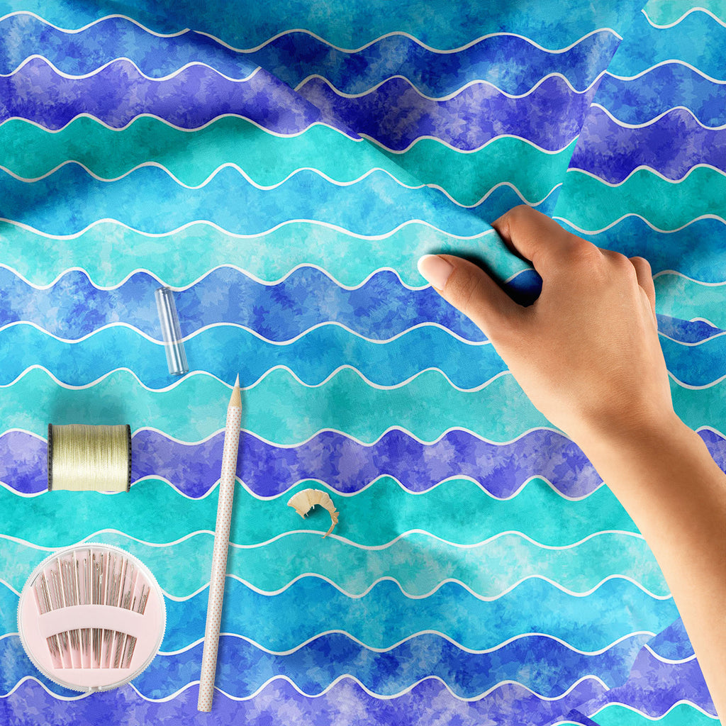 Watercolor Waves D2 Sofa Fabric by Metre | Upholstery For Sofa, Curtains & Cushions-Sofa Fabrics-SOF_FB-IC 5008349 IC 5008349, Abstract Expressionism, Abstracts, Art and Paintings, Black and White, Decorative, Digital, Digital Art, Drawing, Graphic, Illustrations, Modern Art, Patterns, Semi Abstract, Signs, Signs and Symbols, Stripes, Watercolour, White, watercolor, waves, d2, sofa, fabric, by, metre, upholstery, for, curtains, cushions, abstract, art, backdrop, background, blue, cover, creative, curl, curv