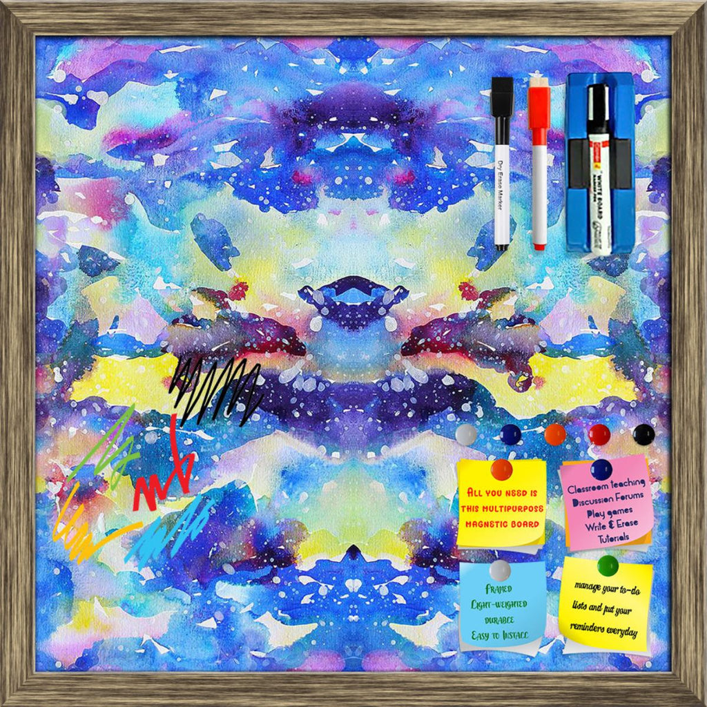 Watercolor Psychedelic Modern Abstract Art D1 Framed Magnetic Dry Erase Board | Combo with Magnet Buttons & Markers-Magnetic Boards Framed-MGB_FR-IC 5008357 IC 5008357, Abstract Expressionism, Abstracts, Ancient, Art and Paintings, Astronomy, Cosmology, Drawing, Historical, Illustrations, Medieval, Modern Art, Paintings, Patterns, Semi Abstract, Signs, Signs and Symbols, Space, Splatter, Stars, Vintage, Watercolour, watercolor, psychedelic, modern, abstract, art, d1, framed, magnetic, dry, erase, board, pri