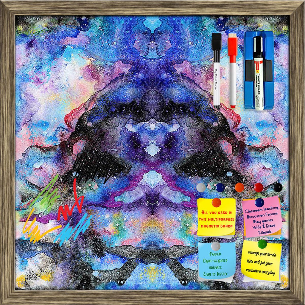 Watercolor Psychedelic Modern Abstract Art D3 Framed Magnetic Dry Erase Board | Combo with Magnet Buttons & Markers-Magnetic Boards Framed-MGB_FR-IC 5008359 IC 5008359, Abstract Expressionism, Abstracts, Ancient, Art and Paintings, Astronomy, Cosmology, Drawing, Historical, Illustrations, Medieval, Modern Art, Paintings, Patterns, Semi Abstract, Signs, Signs and Symbols, Space, Splatter, Stars, Vintage, Watercolour, watercolor, psychedelic, modern, abstract, art, d3, framed, magnetic, dry, erase, board, pri