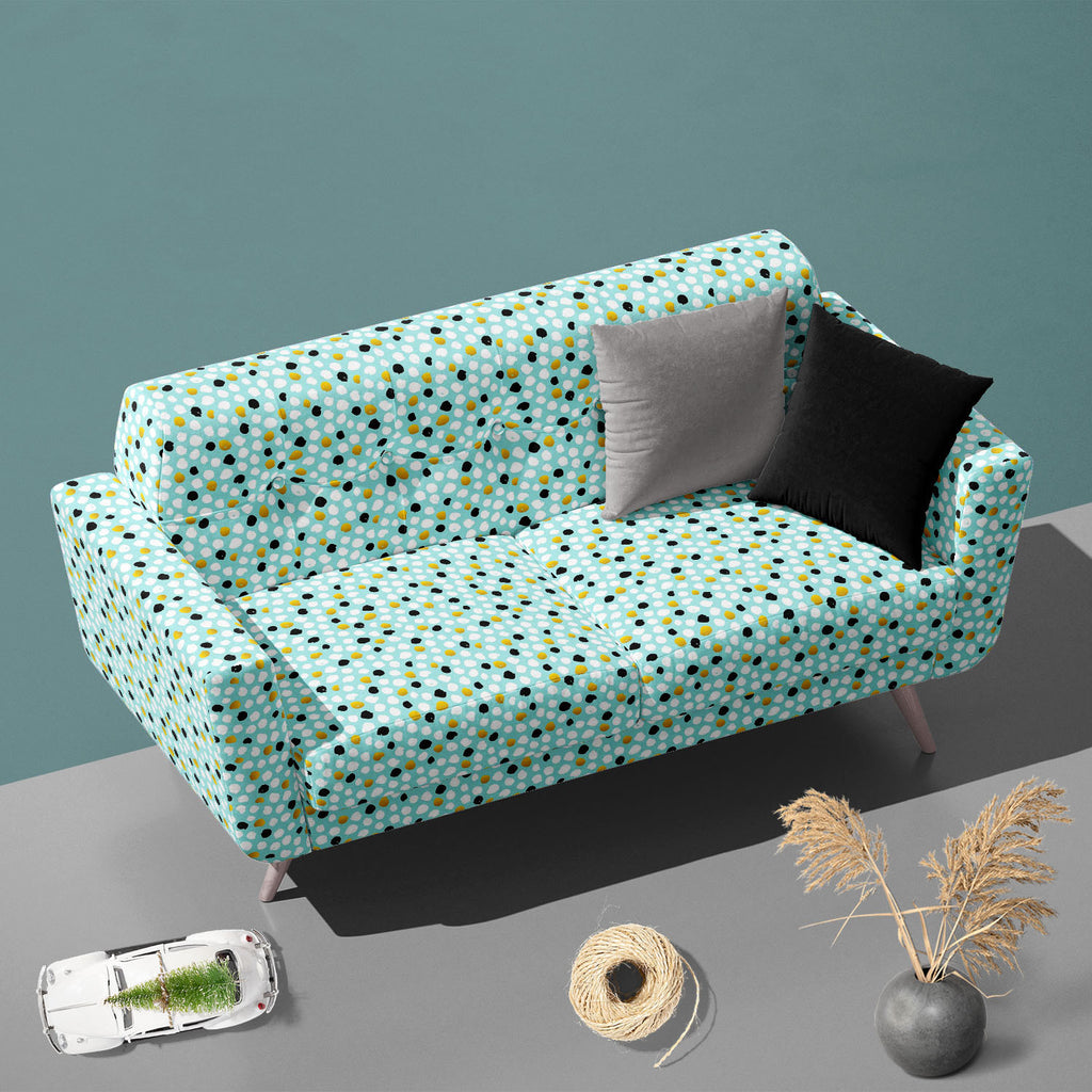 Hand Drawn Dots Sofa Fabric by Metre | Upholstery For Sofa, Curtains & Cushions-Sofa Fabrics-SOF_FB-IC 5008363 IC 5008363, Abstract Expressionism, Abstracts, Ancient, Art and Paintings, Black, Black and White, Books, Circle, Digital, Digital Art, Dots, Fashion, Graphic, Hipster, Historical, Illustrations, Medieval, Modern Art, Patterns, Pop Art, Retro, Semi Abstract, Signs, Signs and Symbols, Vintage, Watercolour, White, hand, drawn, sofa, fabric, by, metre, upholstery, for, curtains, cushions, abstract, ar