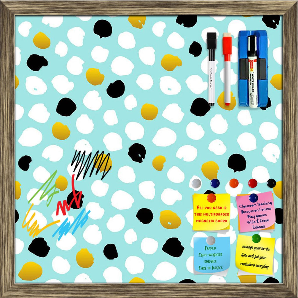 Hand Drawn Dot Pattern Framed Magnetic Dry Erase Board | Combo with Magnet Buttons & Markers-Magnetic Boards Framed-MGB_FR-IC 5008363 IC 5008363, Abstract Expressionism, Abstracts, Ancient, Art and Paintings, Black, Black and White, Books, Circle, Digital, Digital Art, Dots, Fashion, Graphic, Hipster, Historical, Illustrations, Medieval, Modern Art, Patterns, Pop Art, Retro, Semi Abstract, Signs, Signs and Symbols, Vintage, Watercolour, White, hand, drawn, dot, pattern, framed, magnetic, dry, erase, board, 