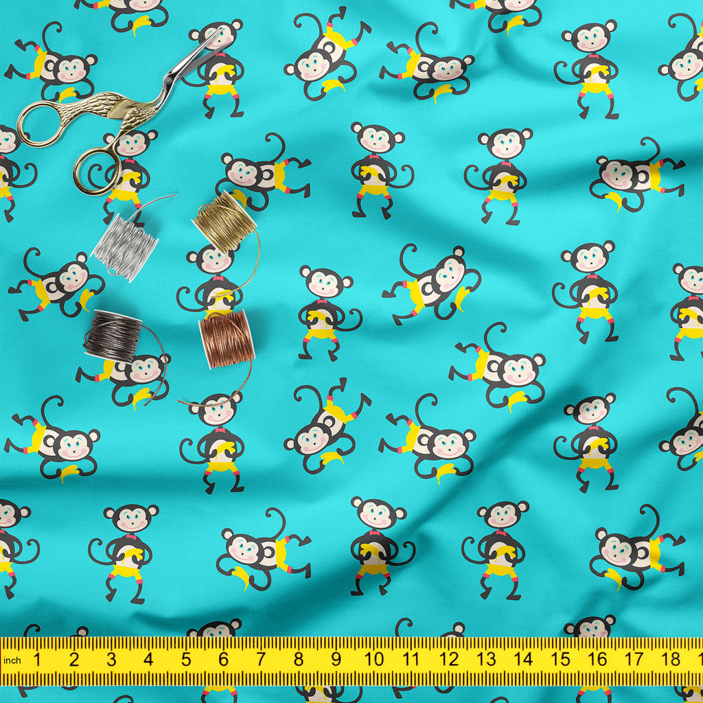 Kids Monkey Sofa Fabric by Metre | Upholstery For Sofa, Curtains & Cushions-Sofa Fabrics-SOF_FB-IC 5008374 IC 5008374, Animals, Animated Cartoons, Art and Paintings, Baby, Caricature, Cartoons, Children, Decorative, Digital, Digital Art, Drawing, Fashion, Graphic, Icons, Illustrations, Kids, Modern Art, Patterns, Signs, Signs and Symbols, Symbols, Wildlife, monkey, sofa, fabric, by, metre, upholstery, for, curtains, cushions, animal, ape, art, background, banana, card, cartoon, character, child, childish, c