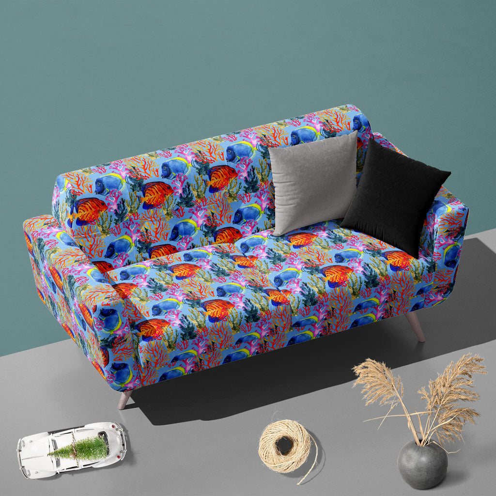 Corals & Fishes D1 Sofa Fabric by Metre | Upholstery For Sofa, Curtains & Cushions-Sofa Fabrics-SOF_FB-IC 5008381 IC 5008381, Abstract Expressionism, Abstracts, Animals, Art and Paintings, Automobiles, Chevron, Decorative, Illustrations, Nature, Patterns, Scenic, Semi Abstract, Signs, Signs and Symbols, Symbols, Transportation, Travel, Tropical, Vehicles, Watercolour, corals, fishes, d1, sofa, fabric, by, metre, upholstery, for, curtains, cushions, abstract, angel, angelfish, animal, art, background, beach,