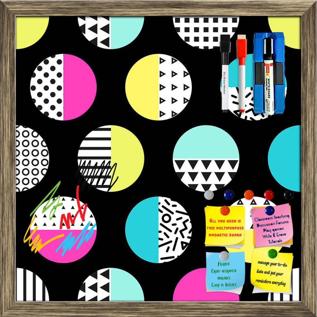 Geometric Circles Pattern D2 Framed Magnetic Dry Erase Board | Combo with Magnet Buttons & Markers-Magnetic Boards Framed-MGB_FR-IC 5008385 IC 5008385, 80s, Abstract Expressionism, Abstracts, Ancient, Black, Black and White, Circle, Digital, Digital Art, Education, Fashion, Geometric, Geometric Abstraction, Graphic, Hipster, Historical, Illustrations, Medieval, Modern Art, Patterns, Pop Art, Retro, Schools, Semi Abstract, Triangles, Universities, Vintage, White, circles, pattern, d2, framed, magnetic, dry, 