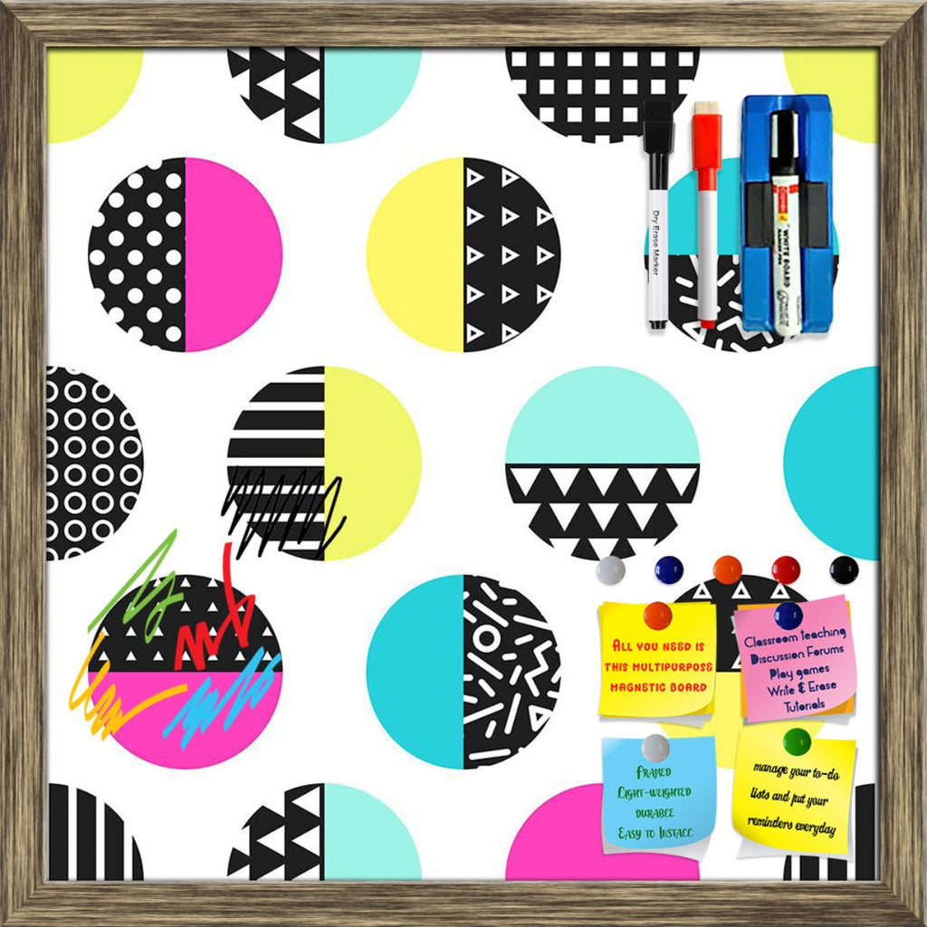 Geometric Circles Pattern D3 Framed Magnetic Dry Erase Board | Combo with Magnet Buttons & Markers-Magnetic Boards Framed-MGB_FR-IC 5008386 IC 5008386, 80s, Abstract Expressionism, Abstracts, Ancient, Black, Black and White, Circle, Digital, Digital Art, Education, Fashion, Geometric, Geometric Abstraction, Graphic, Hipster, Historical, Illustrations, Medieval, Modern Art, Patterns, Pop Art, Retro, Schools, Semi Abstract, Triangles, Universities, Vintage, White, circles, pattern, d3, framed, magnetic, dry, 