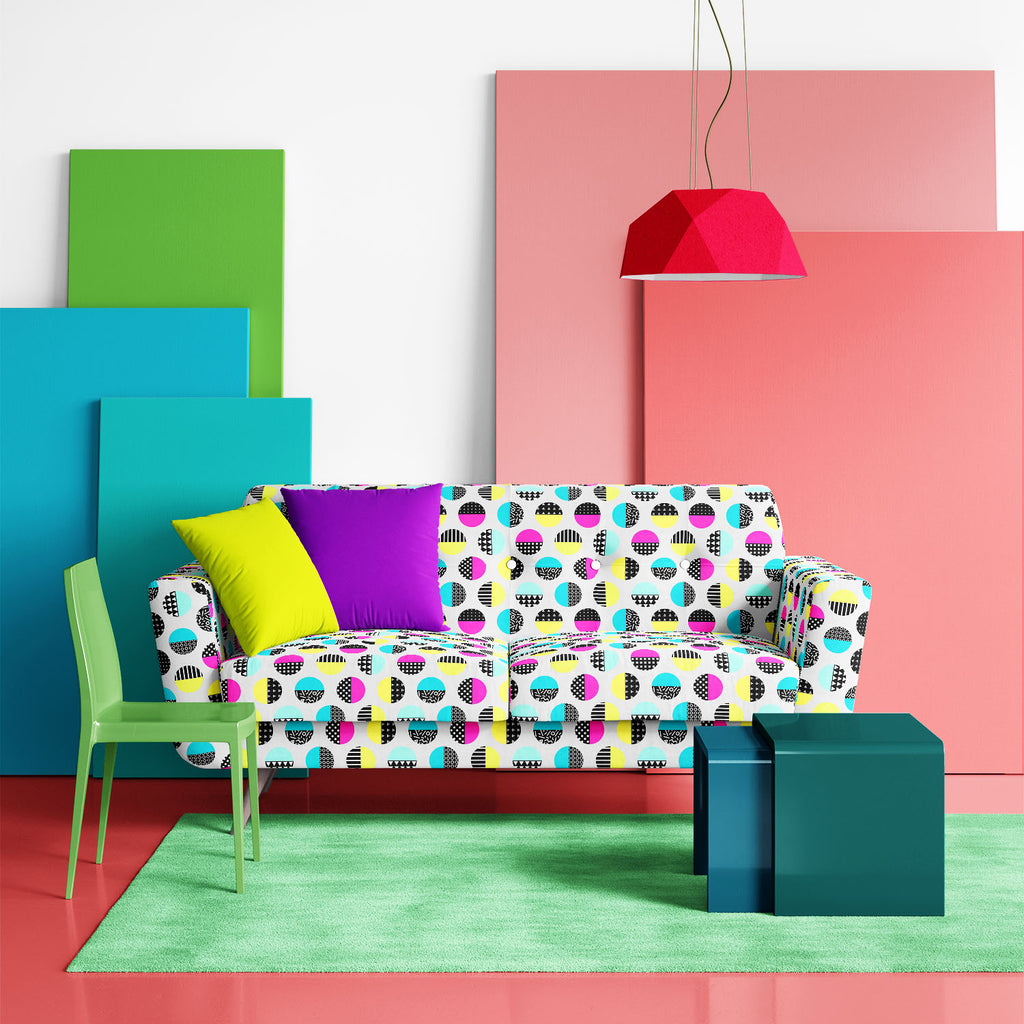 Geometric Circles D4 Sofa Fabric by Metre | Upholstery For Sofa, Curtains & Cushions-Sofa Fabrics-SOF_FB-IC 5008387 IC 5008387, 80s, Abstract Expressionism, Abstracts, Ancient, Black, Black and White, Circle, Digital, Digital Art, Education, Fashion, Geometric, Geometric Abstraction, Graphic, Hipster, Historical, Illustrations, Medieval, Modern Art, Patterns, Pop Art, Retro, Schools, Semi Abstract, Triangles, Universities, Vintage, White, circles, d4, sofa, fabric, by, metre, upholstery, for, curtains, cush