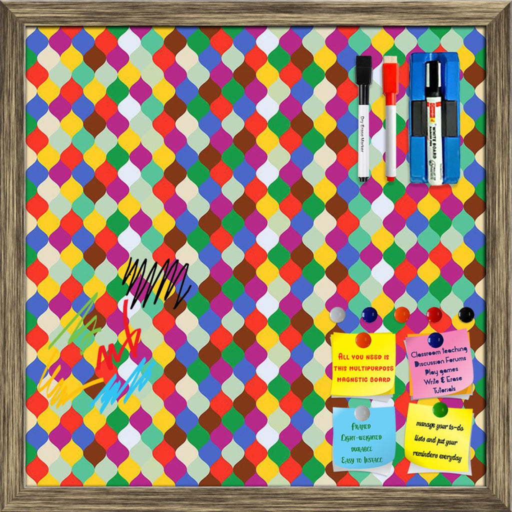Abstract Geometric Pattern D22 Framed Magnetic Dry Erase Board | Combo with Magnet Buttons & Markers-Magnetic Boards Framed-MGB_FR-IC 5008388 IC 5008388, Abstract Expressionism, Abstracts, Ancient, Circle, Culture, Decorative, Dots, Ethnic, Fashion, Geometric, Geometric Abstraction, Historical, Illustrations, Medieval, Modern Art, Patterns, Retro, Semi Abstract, Signs, Signs and Symbols, Traditional, Tribal, Vintage, World Culture, abstract, pattern, d22, framed, magnetic, dry, erase, board, printed, whiteb
