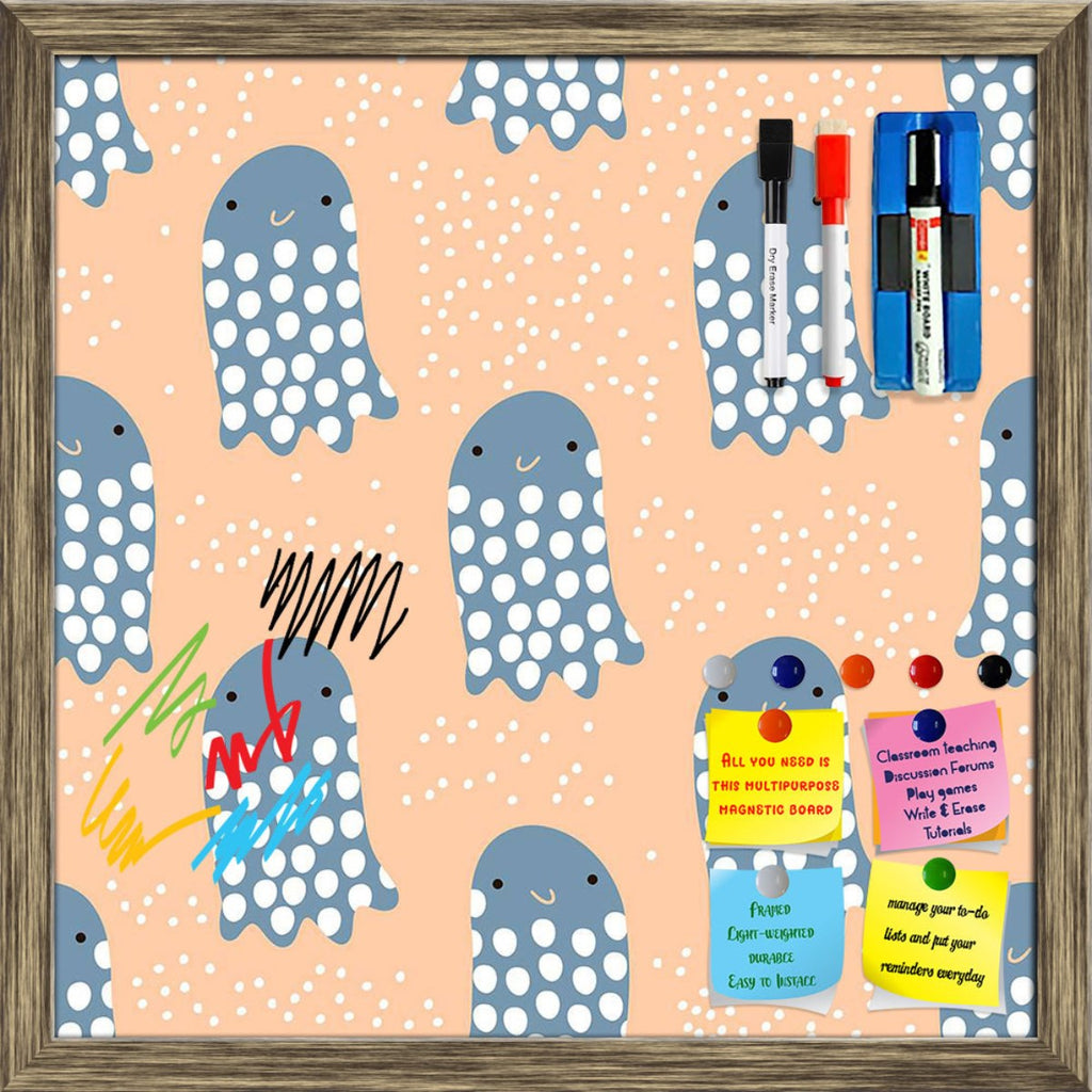 Undersea Animal Jelly Fish Pattern Framed Magnetic Dry Erase Board | Combo with Magnet Buttons & Markers-Magnetic Boards Framed-MGB_FR-IC 5008396 IC 5008396, Abstract Expressionism, Abstracts, Animals, Animated Cartoons, Art and Paintings, Black, Black and White, Caricature, Cartoons, Decorative, Dots, Drawing, Hand Drawn, Illustrations, Minimalism, Patterns, Scandinavian, Semi Abstract, Signs, Signs and Symbols, White, undersea, animal, jelly, fish, pattern, framed, magnetic, dry, erase, board, printed, wh