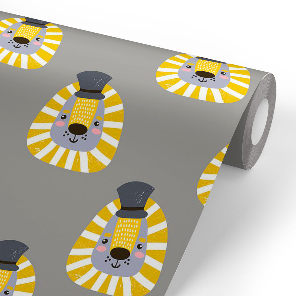 ArtzFolio Kids Lion Faces Pattern Wallpaper Roll | Easy to Install-Wallpapers Peel & Stick-AZ5008404WAL_RF_R-SP-Image Code 5008404 Vishnu Image Folio Pvt Ltd, IC 5008404, ArtzFolio, Wallpapers Peel & Stick, Digital Art, kids, lion, faces, pattern, wallpaper, roll, easy, to, install, abstract, vinyl, self, adhesive, brick, for, walls, living, room, drawing, large, size, children, sticker, bedroom, pitaara, box, bathroom, textured, big, office, reception, amazonbasics, decorative, home, waterproof, designer, 