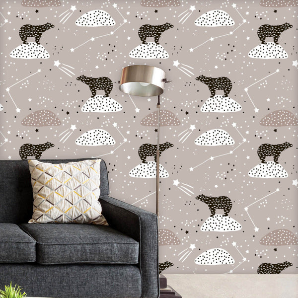 Polar Bears & Constellations D2 Wallpaper Roll-Wallpapers Peel & Stick-WAL_PA-IC 5008405 IC 5008405, Animated Cartoons, Art and Paintings, Baby, Black, Black and White, Caricature, Cartoons, Children, Decorative, Drawing, Hand Drawn, Illustrations, Kids, Minimalism, Patterns, Scandinavian, Signs, Signs and Symbols, Space, White, polar, bears, constellations, d2, peel, stick, vinyl, wallpaper, roll, non-pvc, self-adhesive, eco-friendly, water-repellent, scratch-resistant, art, backdrop, background, bear, bru
