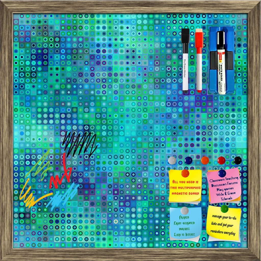 Geometric Poly Polka Dot Pattern Framed Magnetic Dry Erase Board | Combo with Magnet Buttons & Markers-Magnetic Boards Framed-MGB_FR-IC 5008424 IC 5008424, Abstract Expressionism, Abstracts, Art and Paintings, Circle, Decorative, Digital Art, Dots, Geometric, Geometric Abstraction, Patterns, Semi Abstract, poly, polka, dot, pattern, framed, magnetic, dry, erase, board, printed, whiteboard, with, 4, magnets, 2, markers, 1, duster, abstract, backdrop, background, circles, colorful, colors, continuity, curve, 