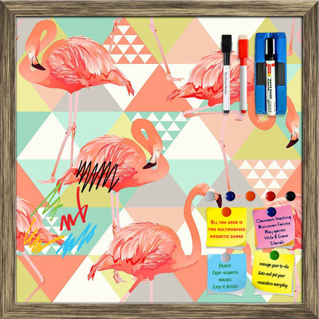 Jungle Pink Flamingos Pattern Framed Magnetic Dry Erase Board | Combo with Magnet Buttons & Markers-Magnetic Boards Framed-MGB_FR-IC 5008429 IC 5008429, Abstract Expressionism, Abstracts, Animals, Art and Paintings, Birds, Black and White, Botanical, Cities, City Views, Decorative, Drawing, Fashion, Floral, Flowers, Geometric, Geometric Abstraction, Hawaiian, Illustrations, Nature, Patterns, Scenic, Semi Abstract, Signs, Signs and Symbols, Tropical, White, Wildlife, jungle, pink, flamingos, pattern, framed,