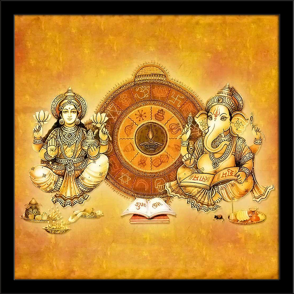 Goddess Laxmi & Lord Ganesh Ji Painting Poster Frame-Regular Art Framed-REG_FR-IC 5008949 IC 5008949, God Ganesh, Goddess Laxmi, Hinduism, Religion, Religious, Spiritual, goddess, laxmi, lord, ganesh, ji, painting, poster, frame, indian, god, artzfolio, wall decor for living room, wall frames for living room, frames for living room, wall art, canvas painting, wall frame, scenery, panting, paintings for living room, framed wall art, wall painting, scenery painting, framed wall painting, scenery for wall with