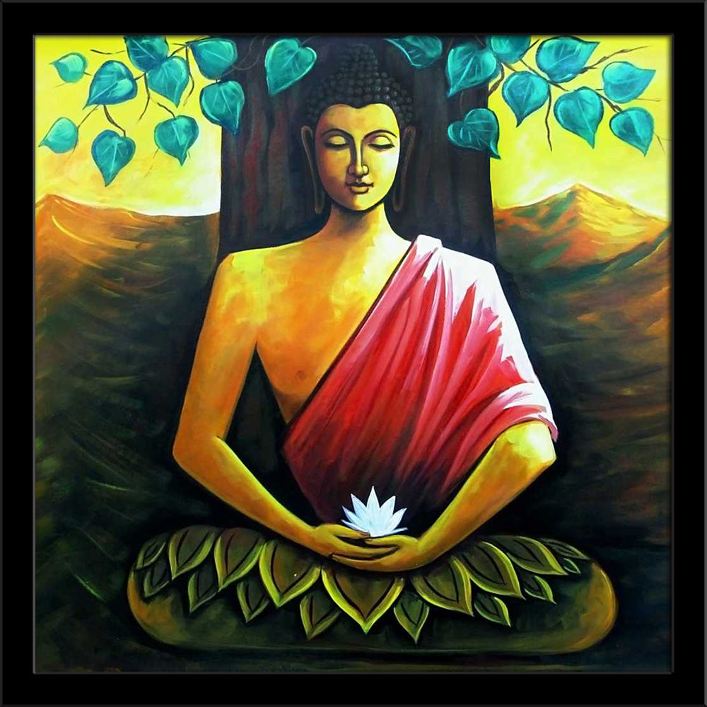 God Meditating Buddha Painting Poster Frame-Regular Art Framed-REG_FR-IC 5008955 IC 5008955, Buddhism, God Buddha, Religion, Religious, Spiritual, god, meditating, buddha, painting, poster, frame, indian, artzfolio, wall decor for living room, wall frames for living room, frames for living room, wall art, canvas painting, wall frame, scenery, panting, paintings for living room, framed wall art, wall painting, scenery painting, framed wall painting, scenery for wall with frames, wall art for living room styl