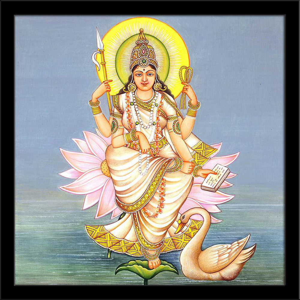 Goddess Saraswati Rising from Ocean Painting Poster Frame-Regular Art Framed-REG_FR-IC 5008963 IC 5008963, Goddess Saraswati, Religion, Religious, Spiritual, goddess, saraswati, rising, from, ocean, painting, poster, frame, indian, god, artzfolio, wall decor for living room, wall frames for living room, frames for living room, wall art, canvas painting, wall frame, scenery, panting, paintings for living room, framed wall art, wall painting, scenery painting, framed wall painting, scenery for wall with frame