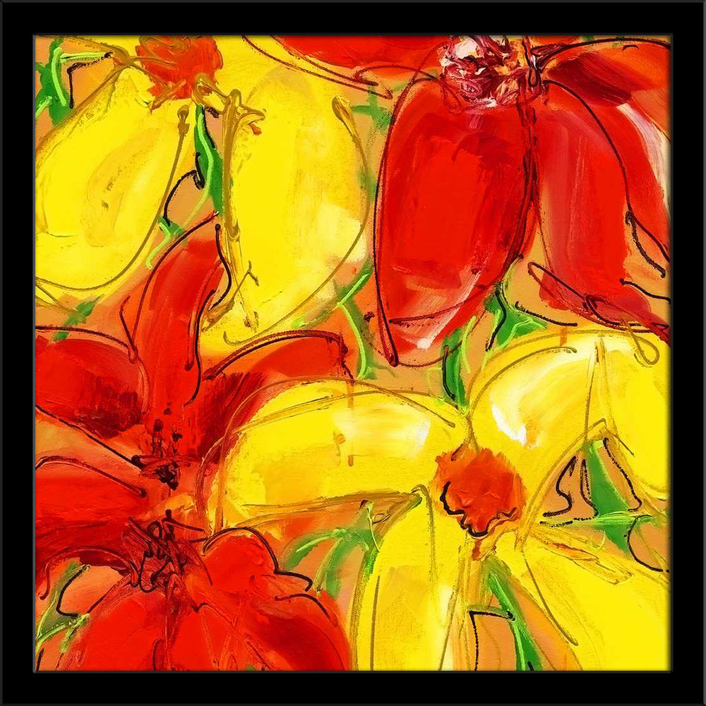 Mesmerizing Yellow Red Flowers Painting Poster Frame-Regular Art Framed-REG_FR-IC 5008977 IC 5008977, Botanical, Floral, Flowers, Nature, mesmerizing, yellow, red, painting, poster, frame, artzfolio, wall decor for living room, wall frames for living room, frames for living room, wall art, canvas painting, wall frame, scenery, panting, paintings for living room, framed wall art, wall painting, scenery painting, framed wall painting, scenery for wall with frames, wall art for living room stylish, home decor 